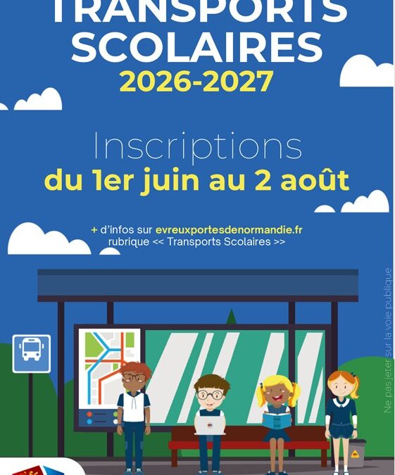 Inscriptions transports scolaires rentrée 2026