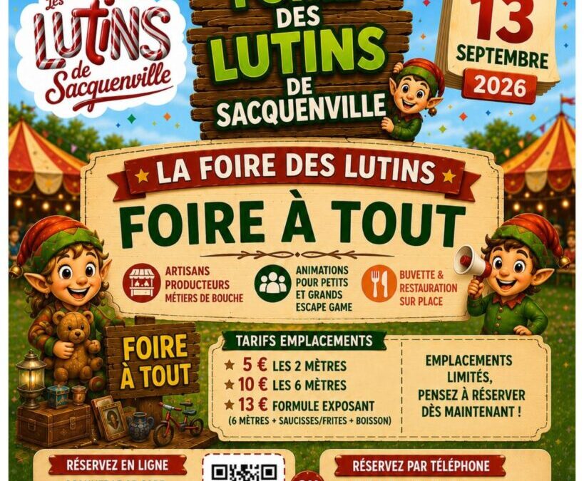 Foire à tout des Lutins 13 septembre