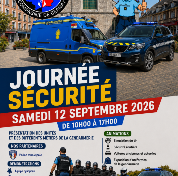 Journée de la Sécurité à Bernay le samedi 12 septembre
