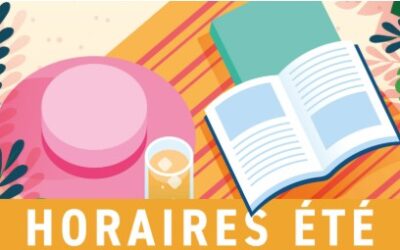 Horaires vacances d’été Médiathèque