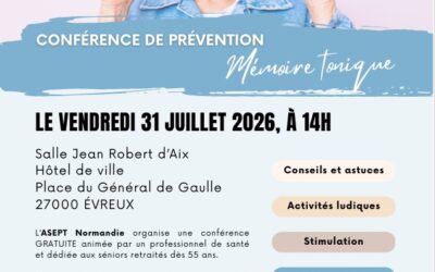 Conférence de prévention vendredi 31 juillet