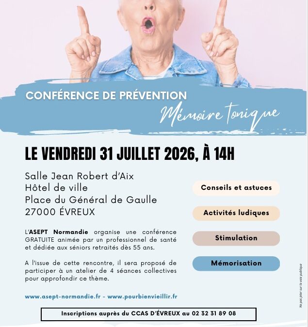 Conférence de prévention vendredi 31 juillet