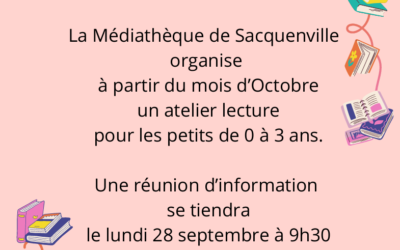 Atelier Lecture 0-3 ans