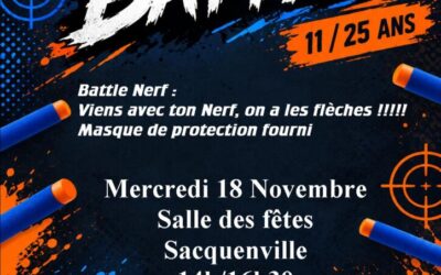 Animation Nerfs le mercredi 18 novembre